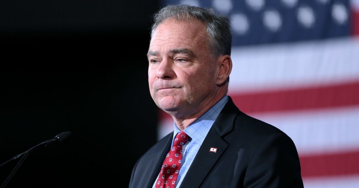 U.S. Senator Tim Kaine speaking with supporters at a campaign rally at the Maryvale Community Center in Phoenix, Arizona.