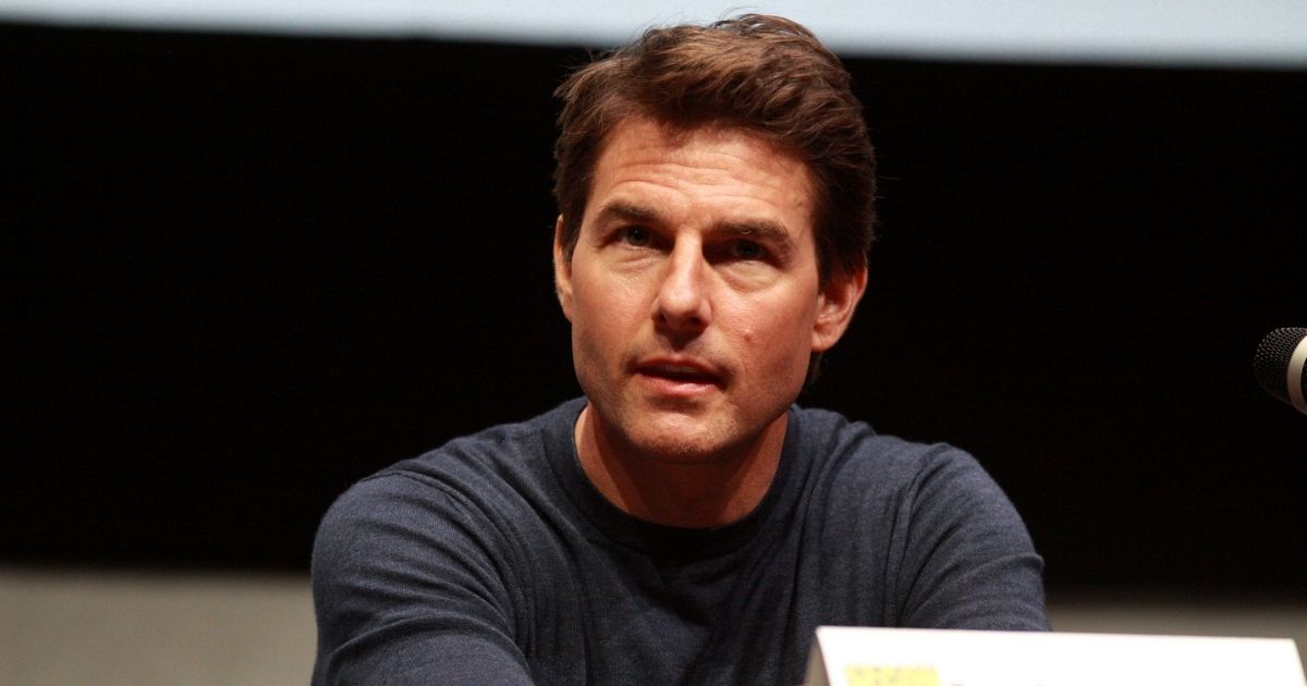 Tom Cruise speaking at the 2013 San Diego Comic Con International, for "Edge of Tomorrow", at the San Diego Convention Center in San Diego, California.