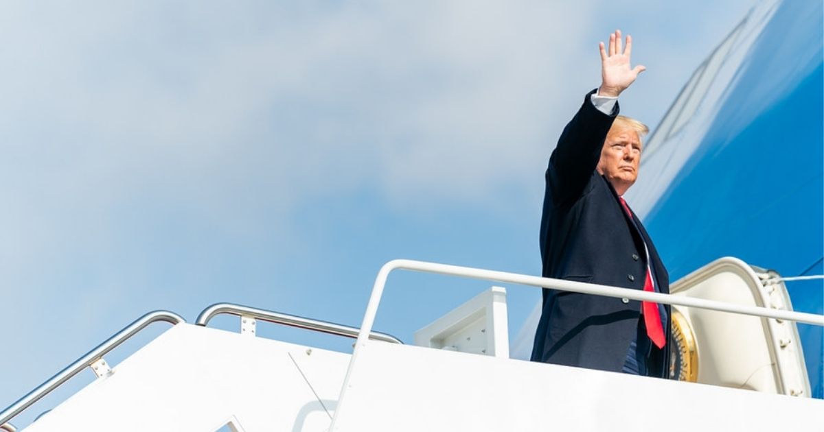 President Donald J. Trump arrives at Joint Base Andrews Air Force Base Wednesday, November 20, 2019, in Maryland, en route Austin, Texas. (Official White House Photo by Shealah Craighead)