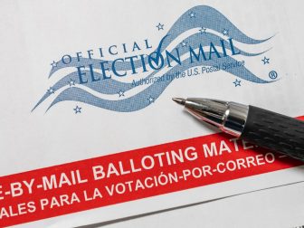 The above stock photo shows an election ballot in Florida on July 31.