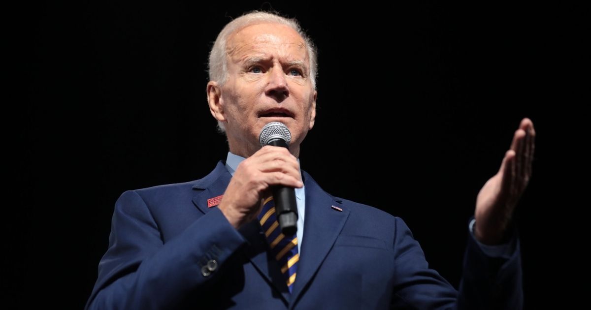 Former Vice President of the United States Joe Biden speaking with attendees at the Presidential Gun Sense Forum hosted by Everytown for Gun Safety and Moms Demand Action at the Iowa Events Center in Des Moines, Iowa.