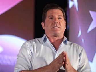 Eric Bolling speaking with attendees at the 2019 Teen Student Action Summit hosted by Turning Point USA at the Marriott Marquis in Washington, D.C.