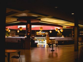 Closed food court in a mall