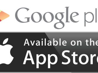 Google Play and Apple App Store Logos