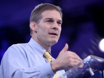 U.S. Congressman Jim Jordan of Ohio speaking at the 2016 Conservative Political Action Conference (CPAC) in National Harbor, Maryland.