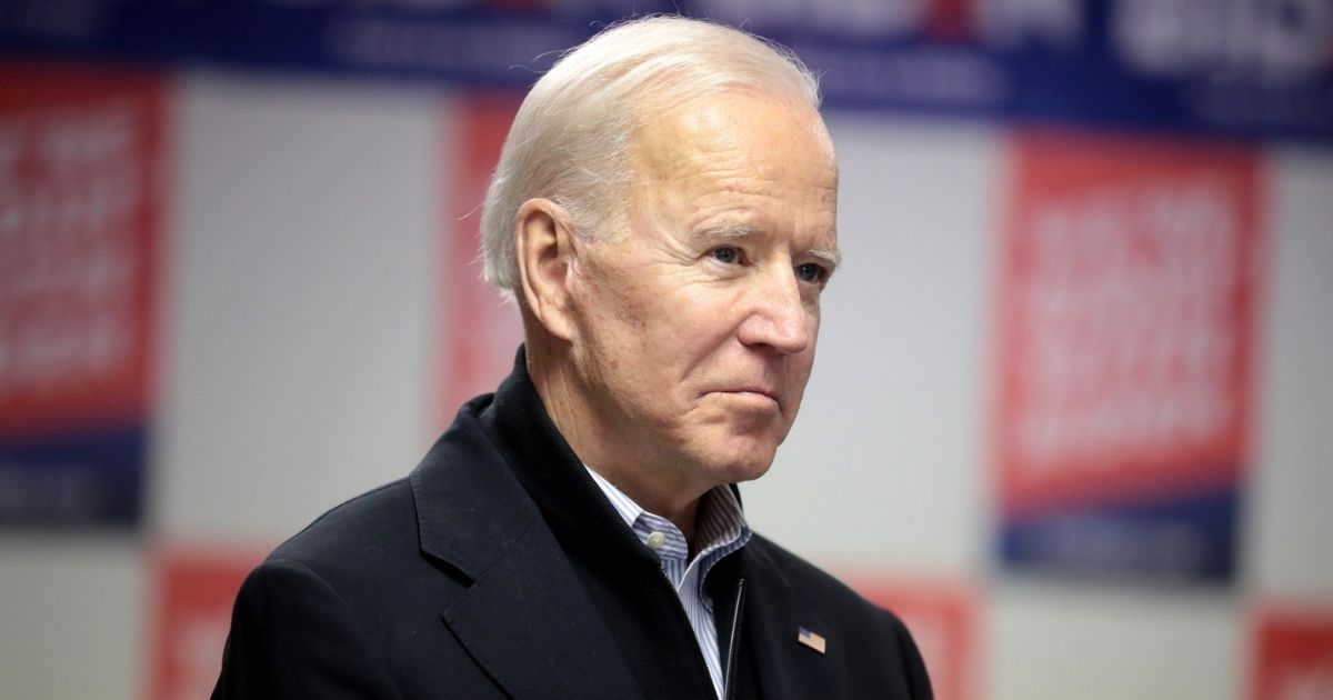 Former Vice President of the United States Joe Biden speaking with supporters at a phone bank at his presidential campaign office in Des Moines, Iowa.