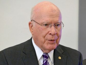 Senator Patrick Leahy (D-VT) gives remarks during the event "Al Sisi in Washington: Egyptian President Seeks Support for Power Grab" on April 9, 2019.