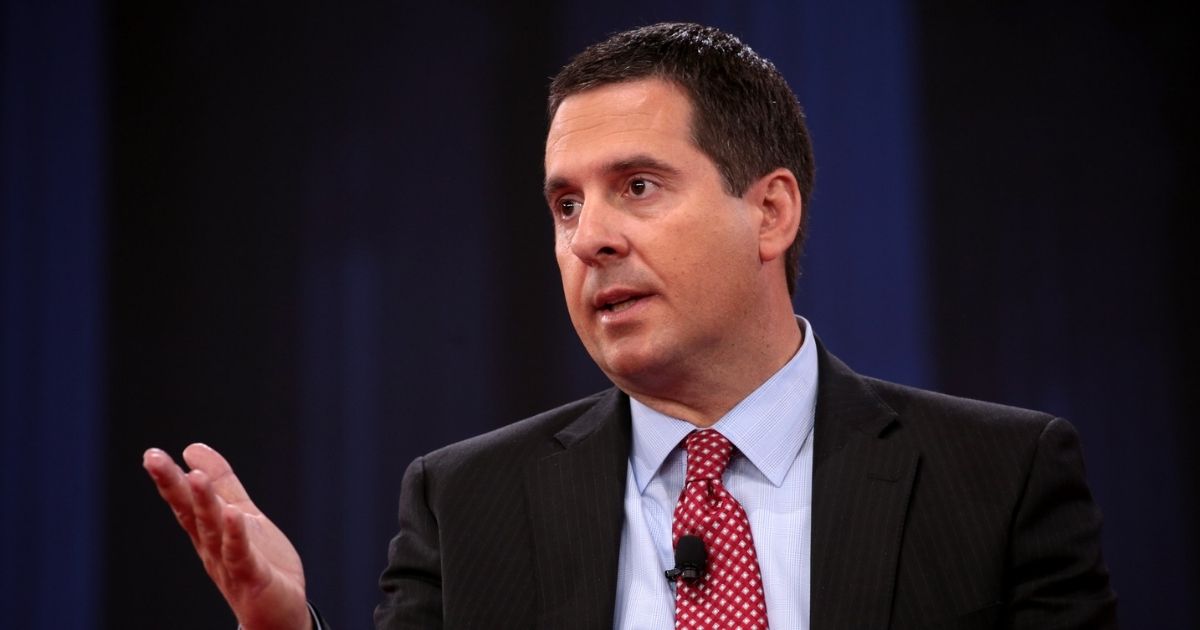 House Intelligence Committee Chairman Devin Nunes speaking at the 2018 Conservative Political Action Conference (CPAC) in National Harbor, Maryland.