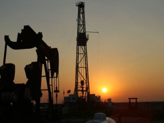 Oil Drill Sunset