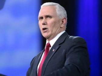 Vice President of the United States Mike Pence speaking at the 2017 Conservative Political Action Conference (CPAC) in National Harbor, Maryland.