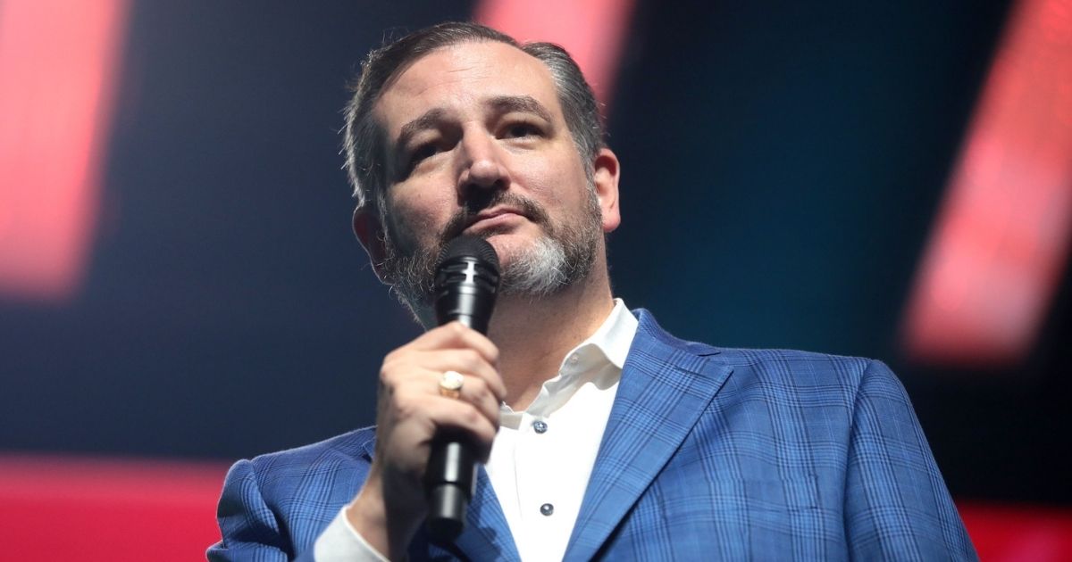 U.S. Senator Ted Cruz speaking with attendees at the 2019 Student Action Summit hosted by Turning Point USA at the Palm Beach County Convention Center in West Palm Beach, Florida.