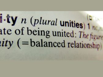 Unity Dictionary Definition