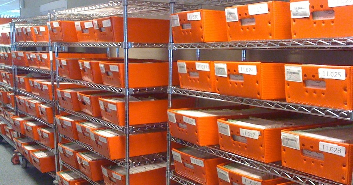 Trays of Ballots