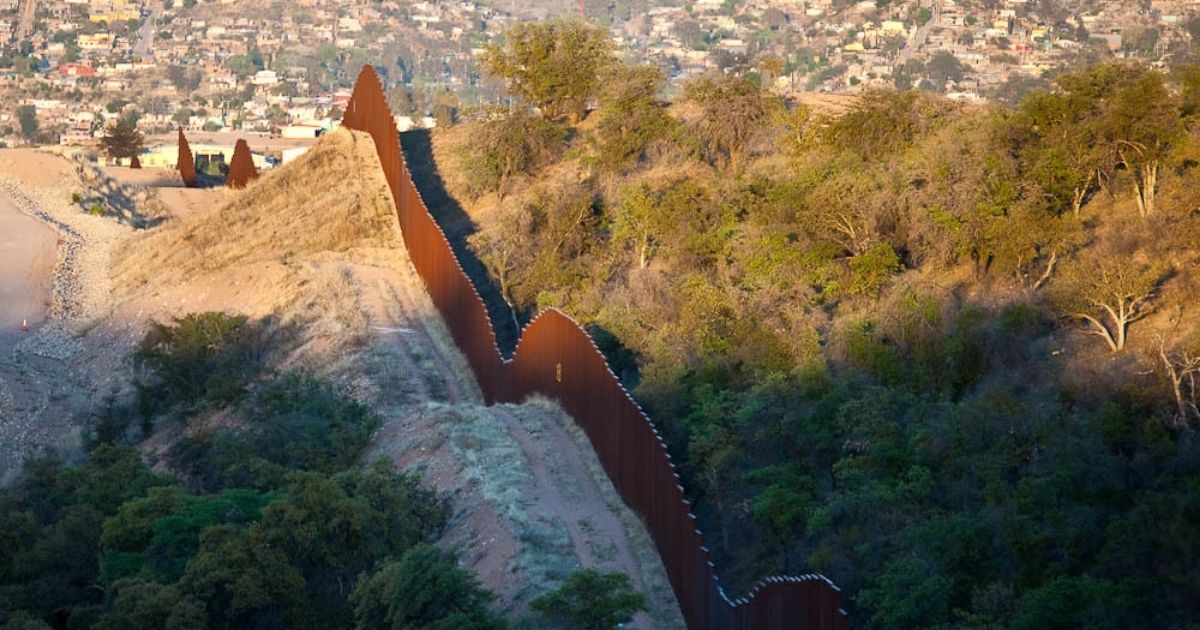 Wall on the US Mexico border