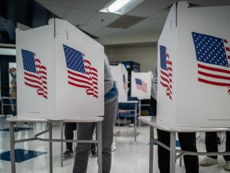 Voters in Des Moines precincts 44, 58 and 59 cast their ballots at Callanan Middle School.