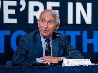 Dr. Anthony Fauci, Director of National Institute of Allergy and Infectious Diseases, addresses his remarks at a roundtable on donating plasma Thursday, July 30, 2020, at the American Red Cross-National Headquarters in Washington, D.C. (Official White House Photo by Tia Dufour)