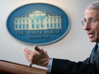 Dr. Anthony S. Fauci, director of the National Institute of Allergy and Infectious Diseases and a member of the White House Coronavirus Taskforce, addresses his remarks at a coronavirus update briefing Monday, March 16, 2020, in the James S. Brady Press Briefing Room of the White House. (Official White House Photo by D. Myles Cullen)