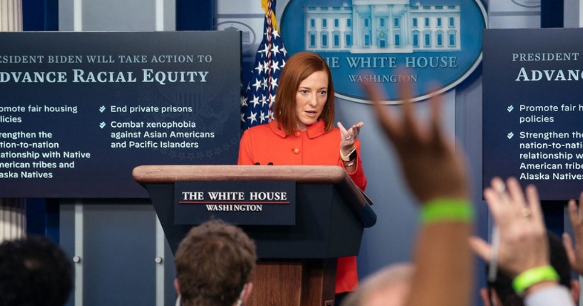 White House Press Secretary Jen Psaki participates in a briefing Tuesday, Jan. 26, 2021, in the James S. Brady Press Briefing Room of the White House. (Official White House Photo by Chandler West)