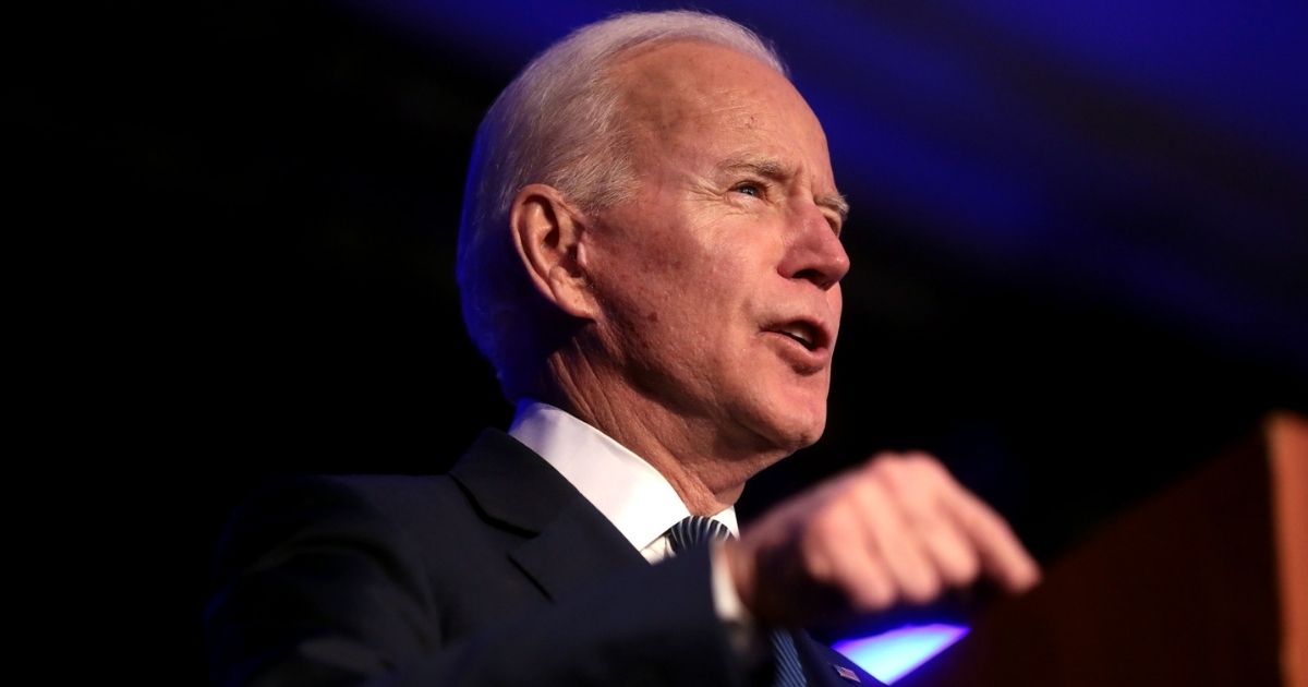 Former Vice President of the United States Joe Biden speaking with attendees at the Clark County Democratic Party's 2020 Kick Off to Caucus Gala at the Tropicana Las Vegas in Las Vegas, Nevada.