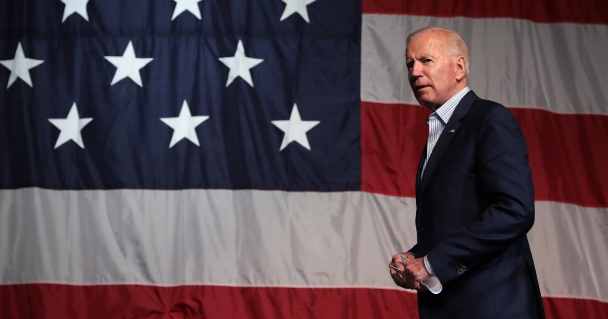 Former Vice President of the United States Joe Biden speaking with attendees at the 2019 Iowa Democratic Wing Ding at Surf Ballroom in Clear Lake, Iowa.