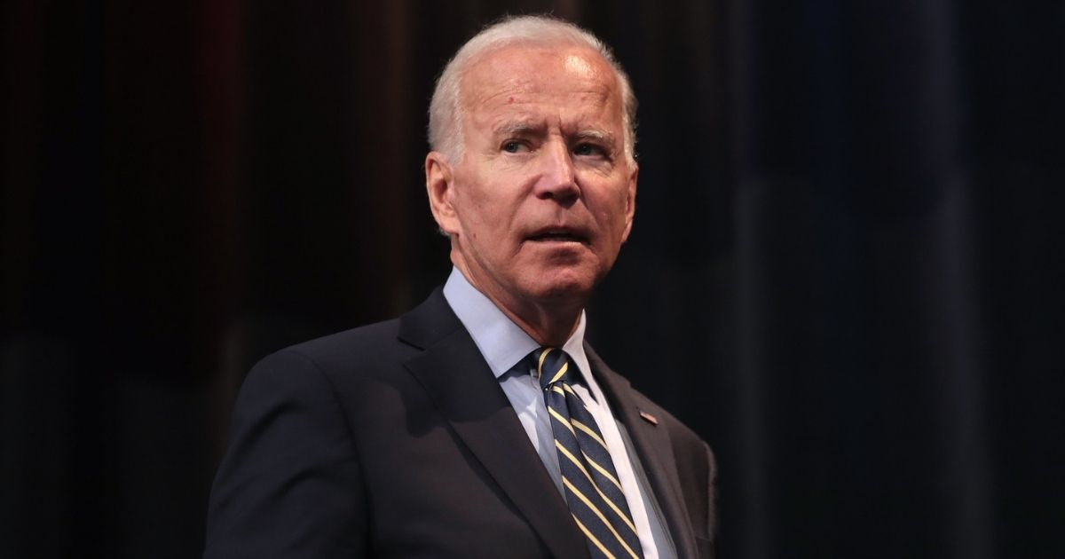 Former Vice President of the United States Joe Biden speaking with attendees at the 2019 Iowa Federation of Labor Convention hosted by the AFL-CIO at the Prairie Meadows Hotel in Altoona, Iowa.