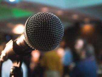 Microphone on a karaoke night