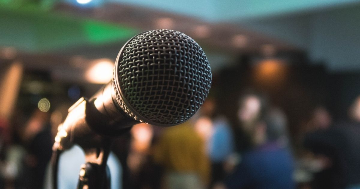 Microphone on a karaoke night