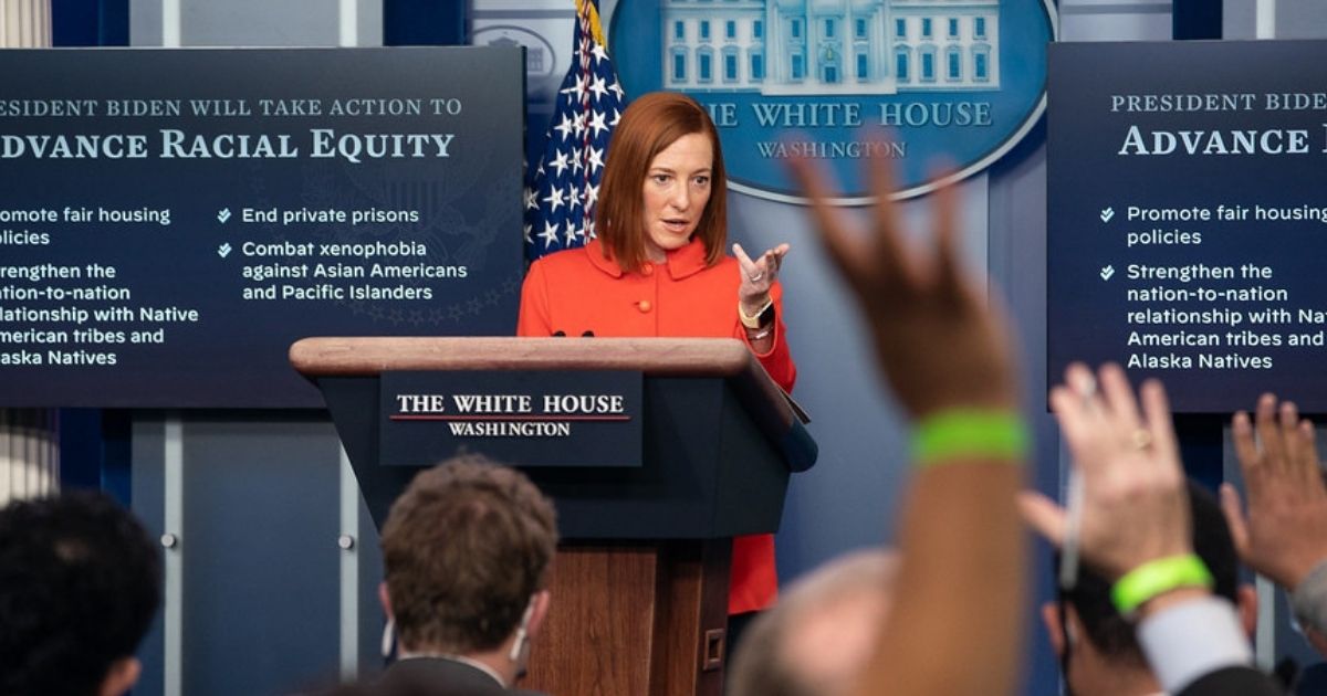 White House Press Secretary Jen Psaki participates in a briefing Tuesday, Jan. 26, 2021, in the James S. Brady Press Briefing Room of the White House. (Official White House Photo by Chandler West)