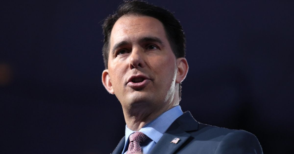 Governor Scott Walker of Wisconsin speaking at the 2017 Conservative Political Action Conference (CPAC) in National Harbor, Maryland.