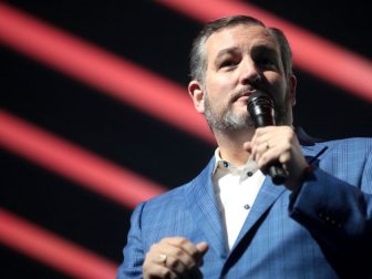 U.S. Senator Ted Cruz speaking with attendees at the 2019 Student Action Summit hosted by Turning Point USA at the Palm Beach County Convention Center in West Palm Beach, Florida.