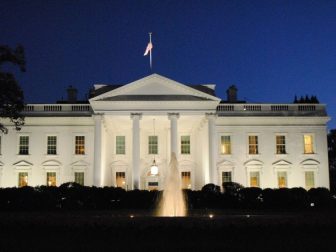 White House at night