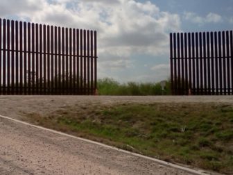 A gap in the border fence