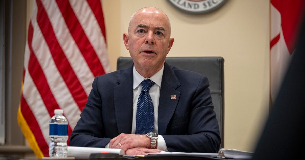 Washington, DC (February 23, 2021) Homeland Security Secretary Alejandro Mayorkas participates in a virtual conference with federal cabinet members and their Canadian counterparts.