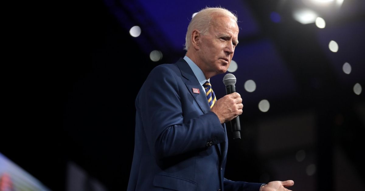 Former Vice President of the United States Joe Biden speaking with attendees at the Presidential Gun Sense Forum hosted by Everytown for Gun Safety and Moms Demand Action at the Iowa Events Center in Des Moines, Iowa.