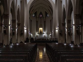 Sanctuary of a catholic church