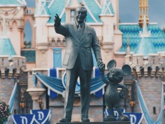 Walt & Mickey statue at Disney Land