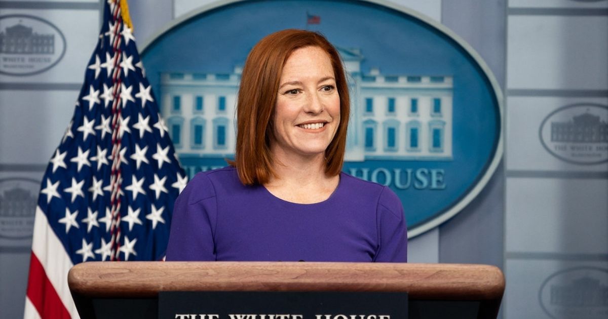 Press Secretary Jen Psaki answers questions from members of the press Wednesday, Feb. 24, 2021, in the James S. Brady Press Briefing Room of the White House. (Official White House Photo by Chandler West)