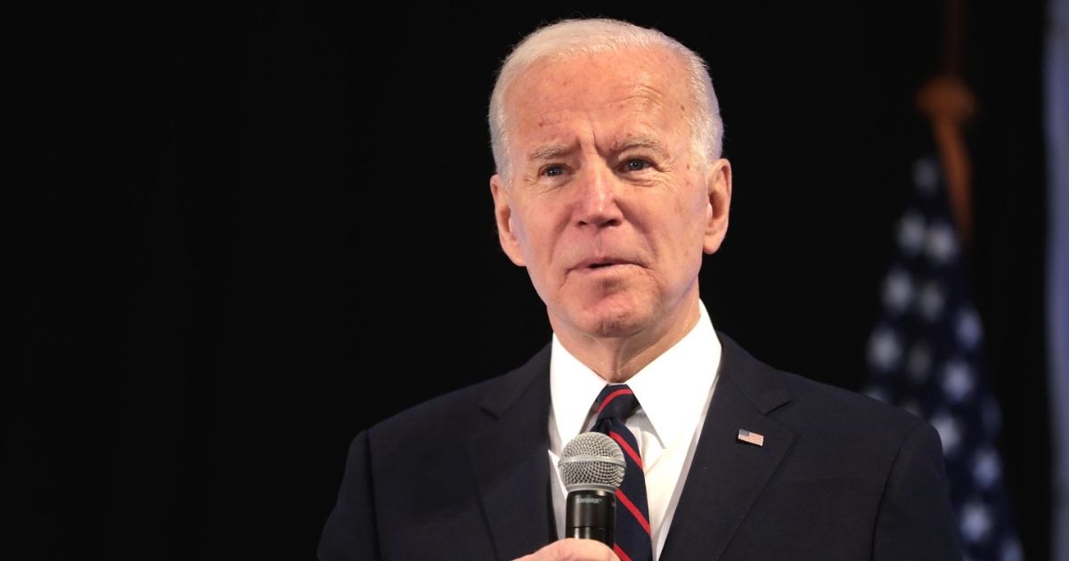 Former Vice President of the United States Joe Biden speaking with attendees at the 2020 Iowa State Education Association (ISEA) Legislative Conference at the Sheraton West Des Moines Hotel in West Des Moines, Iowa.