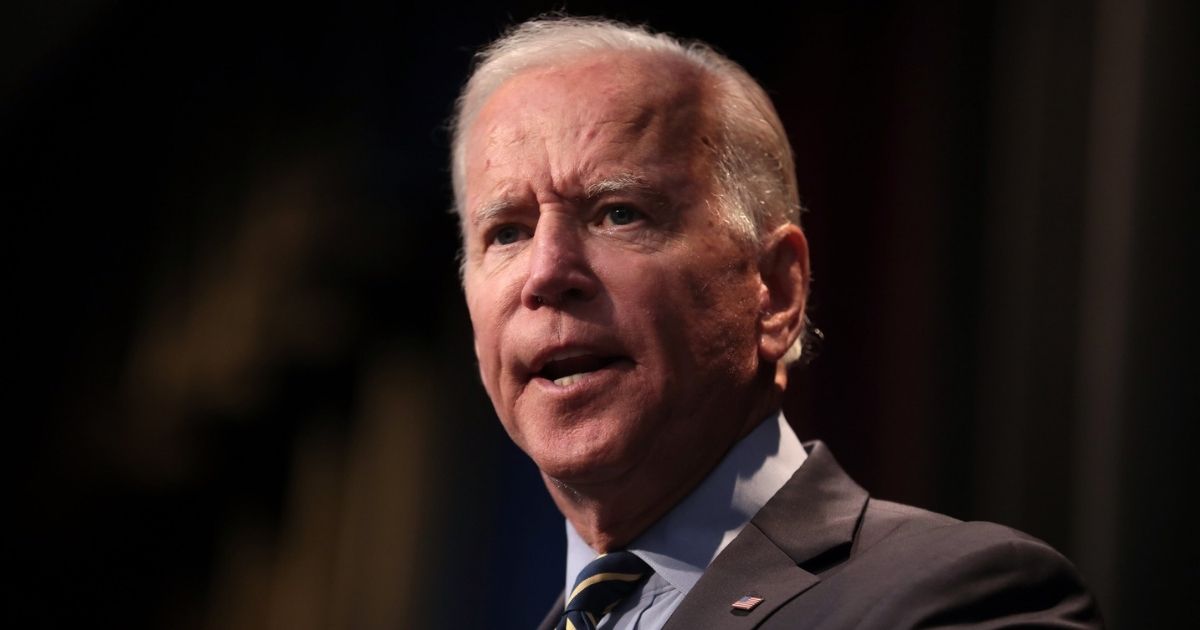 Former Vice President of the United States Joe Biden speaking with attendees at the 2019 Iowa Federation of Labor Convention hosted by the AFL-CIO at the Prairie Meadows Hotel in Altoona, Iowa.