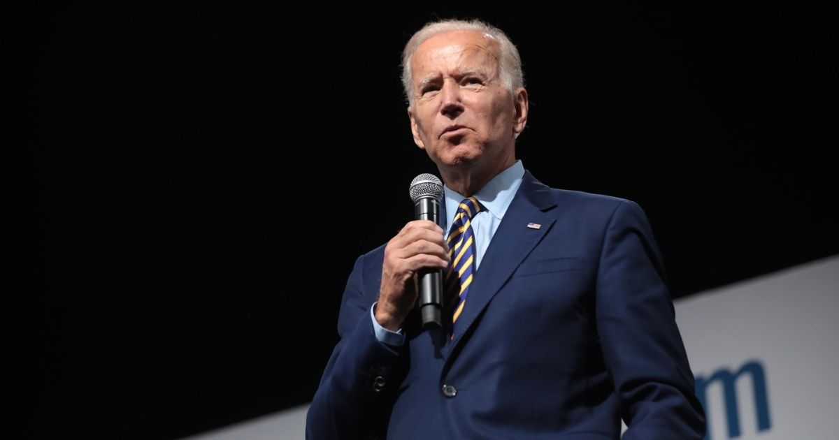 Former Vice President of the United States Joe Biden speaking with attendees at the Presidential Gun Sense Forum hosted by Everytown for Gun Safety and Moms Demand Action at the Iowa Events Center in Des Moines, Iowa.