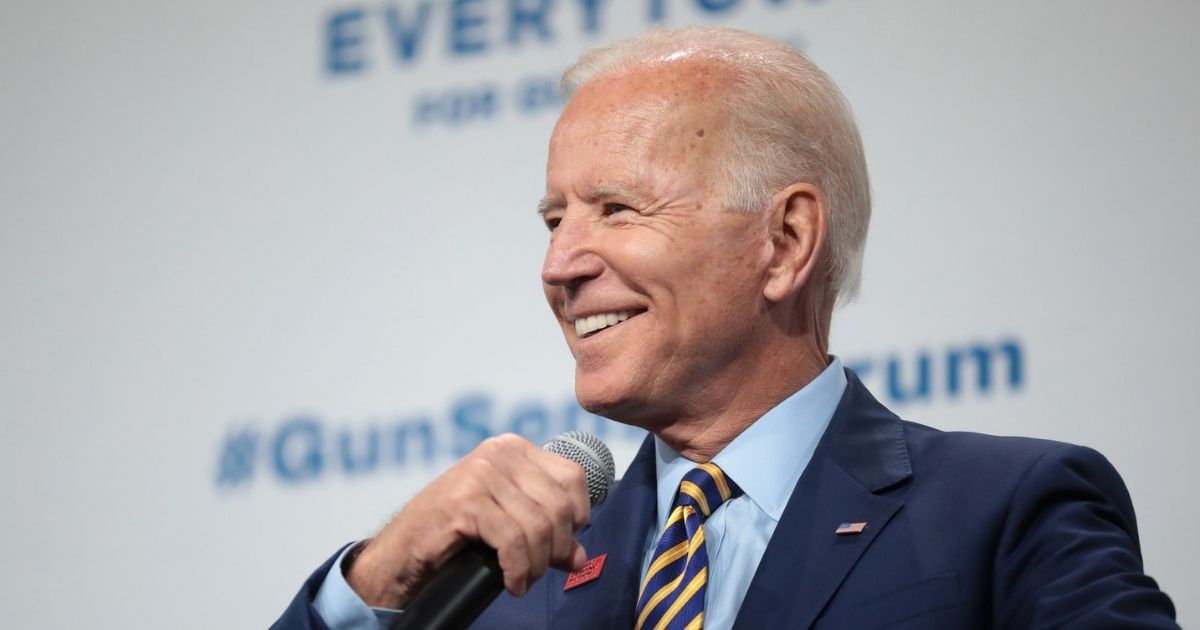 Former Vice President of the United States Joe Biden speaking with attendees at the Presidential Gun Sense Forum hosted by Everytown for Gun Safety and Moms Demand Action at the Iowa Events Center in Des Moines, Iowa.