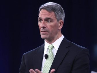 Former Attorney General Ken Cuccinelli of Virginia speaking at the 2016 Conservative Political Action Conference (CPAC) in National Harbor, Maryland.