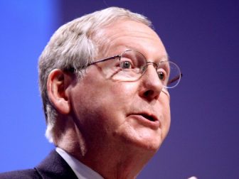 United States Senator and Senate Minority Leader Mitch McConnell of Kentucky speaking at CPAC 2011 in Washington, D.C.