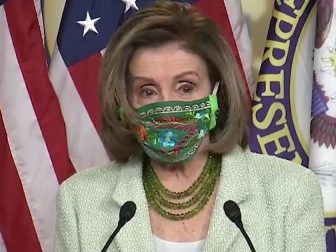Democratic House Speaker Nancy Pelosi delivers remarks on the controversial "For the People Act," H.R. 1.