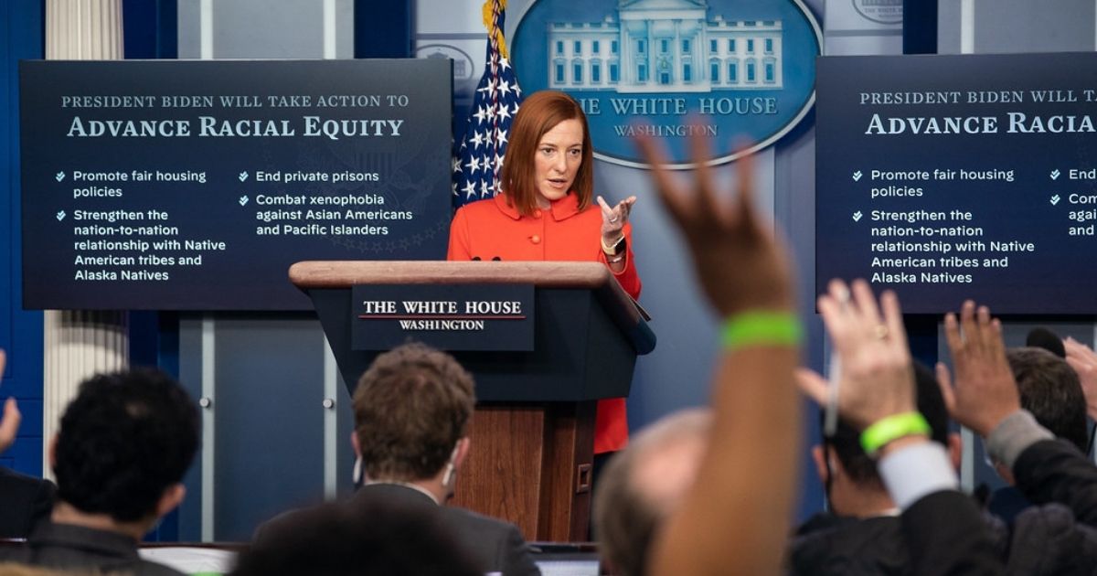 White House Press Secretary Jen Psaki participates in a briefing Tuesday, Jan. 26, 2021, in the James S. Brady Press Briefing Room of the White House. (Official White House Photo by Chandler West)