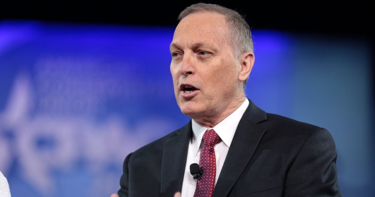 U.S. Congressman Andy Biggs of Arizona speaking at the 2017 Conservative Political Action Conference (CPAC) in National Harbor, Maryland.