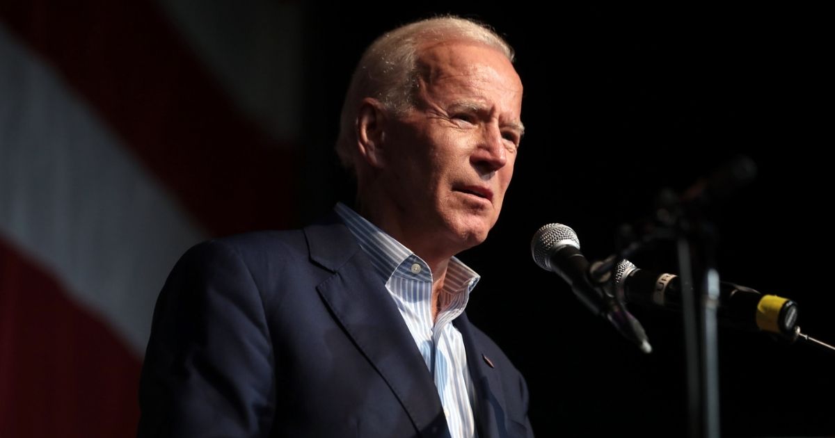 Former Vice President of the United States Joe Biden speaking with attendees at the 2019 Iowa Democratic Wing Ding at Surf Ballroom in Clear Lake, Iowa.