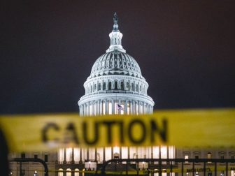 Caution Tape at the United States Capitol in Washington D.C.