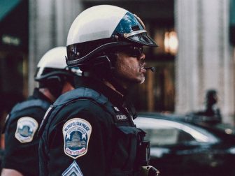 District of Columbia police officers on the street