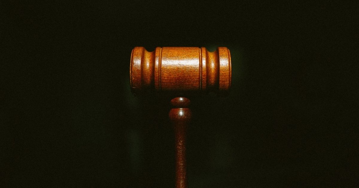 A wooden gavel.